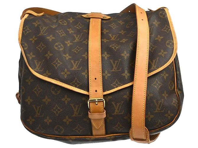 Louis Vuitton Saumur Monogram Canvas 35 Marrom