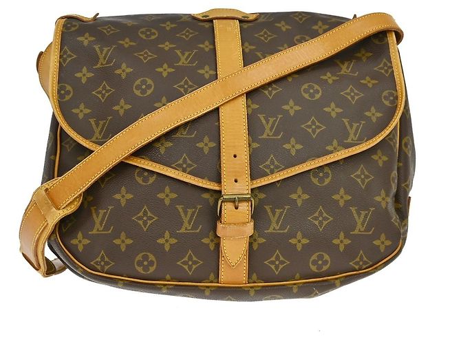 Louis Vuitton Saumur Monogram Canvas 35 Marrom