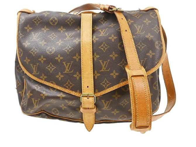 Louis Vuitton Saumur Monogram Canvas 35 Marrom