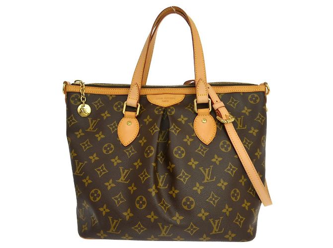 Bolsa Louis Vuitton Palermo Monogram Canvas PM Marrom