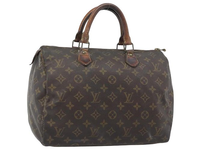 LOUIS VUITTON Bolsa Monogram Speedy 30 M41526 LV Auth 187765 Monograma