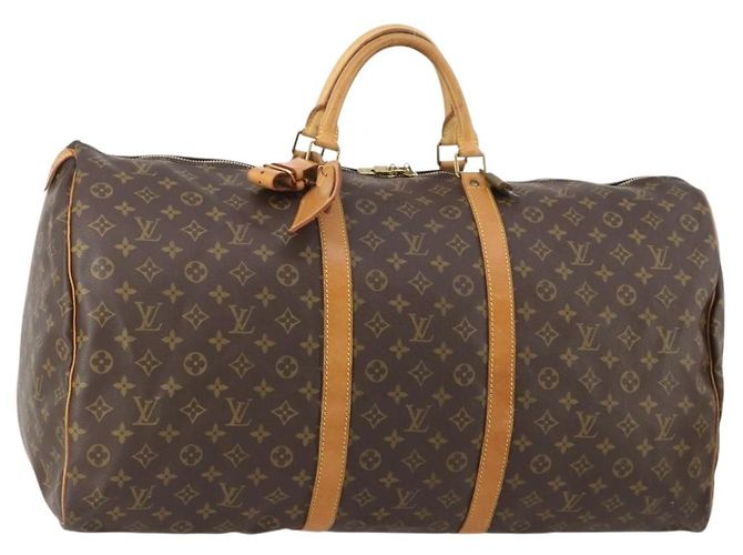 LOUIS VUITTON Bolsa Boston Monogram Keepall 60 M41422 LV Auth 184326A Monograma