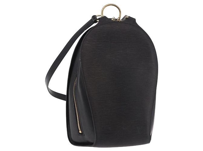 LOUIS VUITTON Epi Mabillon Backpack Black M52232 LV Auth 187507