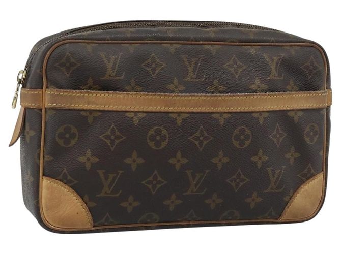 LOUIS VUITTON Monogram Compiegne 28 Clutch Bag M51845 LV Auth 186698 Monogramm