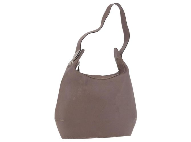 Bolsa de Ombro LOEWE em Couro Roxo cinza Auth 186309 Roxo escuro