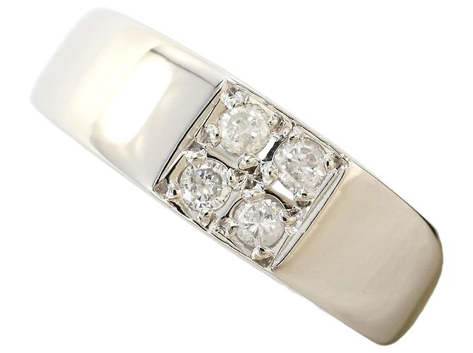 Autre Marque Platin-Diamant-Ring