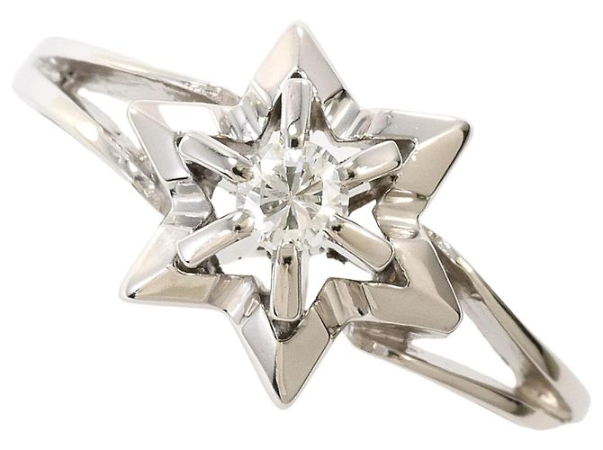 Autre Marque Platinring mit Diamant