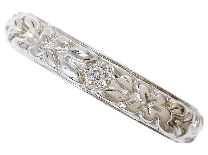 Autre Marque 18K Weißgold-Ring mit Diamant Golden