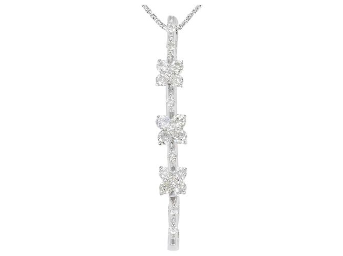 Autre Marque 18K Weißgold-Diamant-Halskette Golden