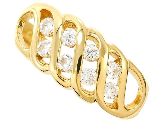 Autre Marque 18K Gelbgold Diamantring Golden