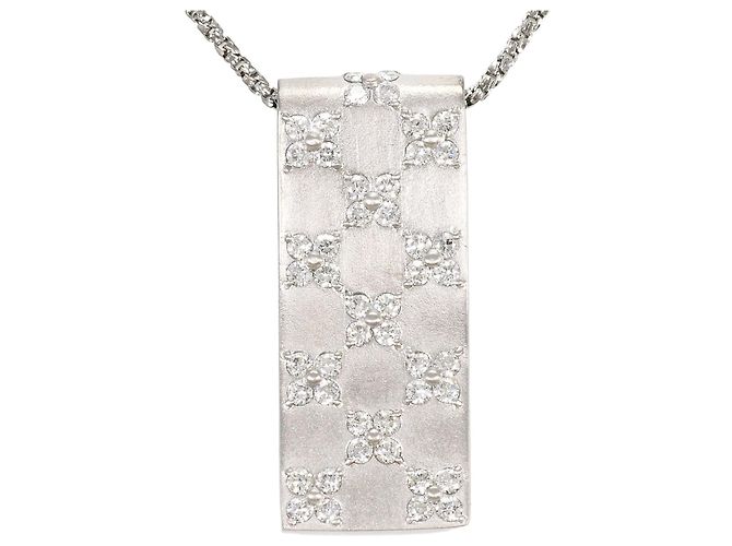 Autre Marque Collana in oro bianco 18K e diamanti D'oro