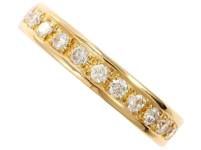 Autre Marque 18K Gelbgold-Ring mit Diamant Golden