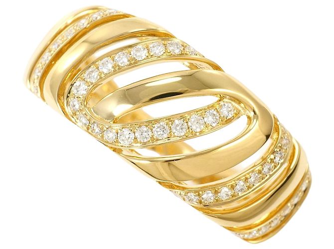 Autre Marque 18K Gelbgold Diamantring Golden