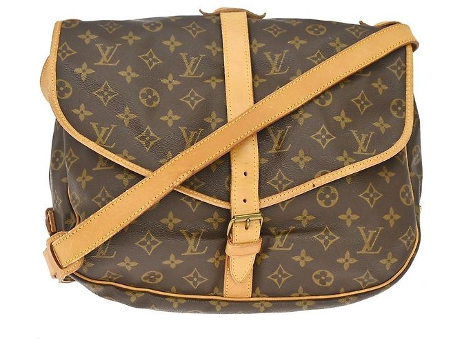 Louis Vuitton Saumur Monogram Canvas 35 Marrone