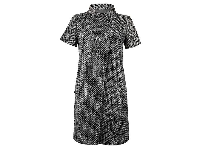 Chanel Tweed-Jacke Grau Lesage Lily Allen Style