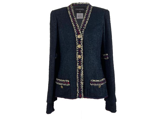 Timeless Chanel Paris / Shanghai Giacca in Tweed Nero