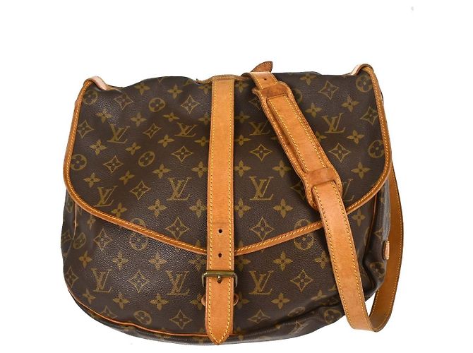 Louis Vuitton Saumur Monogram Canvas 35 Brown