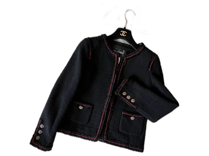 Chanel Giacca Tweed Nero Métiers d'Art 2009