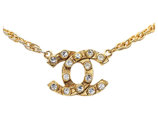 Collana a catena con il logo Coco di Chanel D'oro
