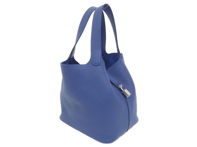 Hermès Borsa Hermes Picotin Lock MM Blu