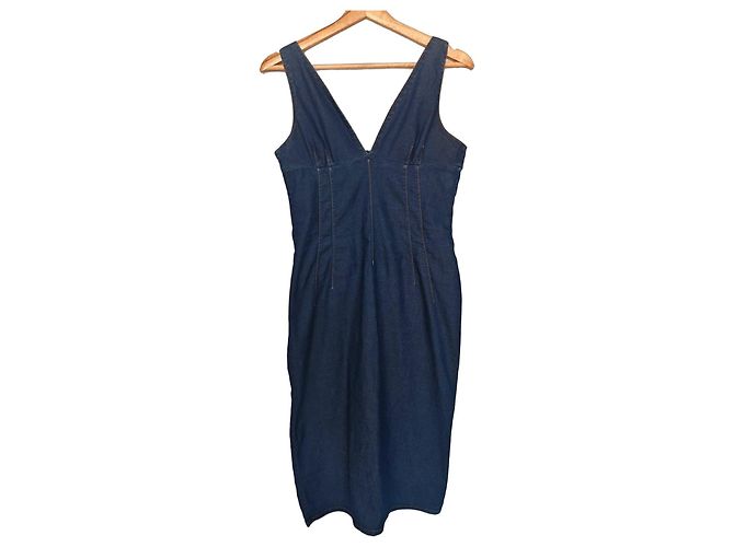 Vestido vaquero ajustado Dolce & Gabbana Azul
