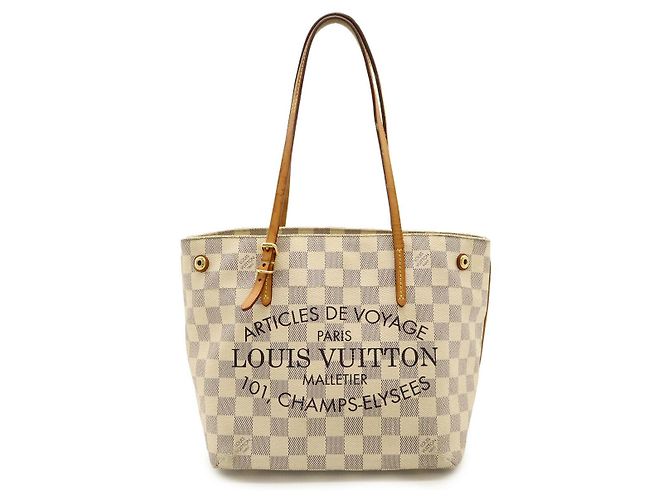 Bolsa Tote Louis Vuitton Cabas PM Damier Azur 2way Cru