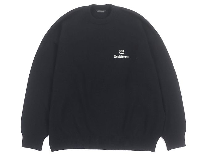 Everyday Balenciaga Kaschmirpullover Schwarz