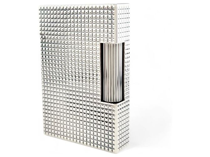 Autre Marque Dupont Diamond Head Lighter Silvery