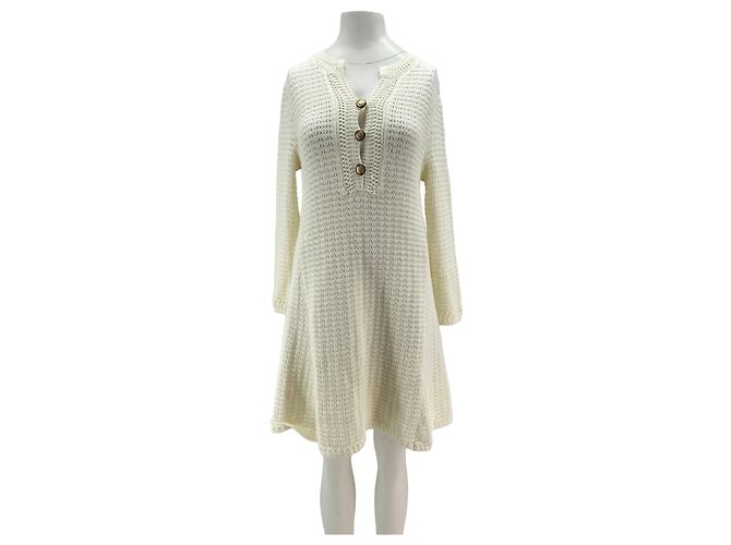 Ba&Sh Vestido blanco de crochet
