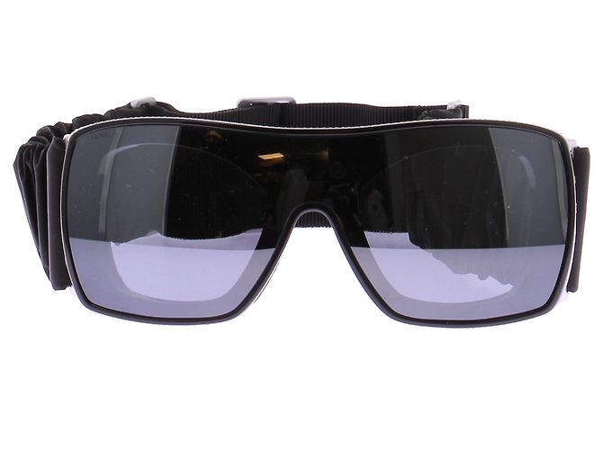 Chanel Ski Goggles Black Plastic