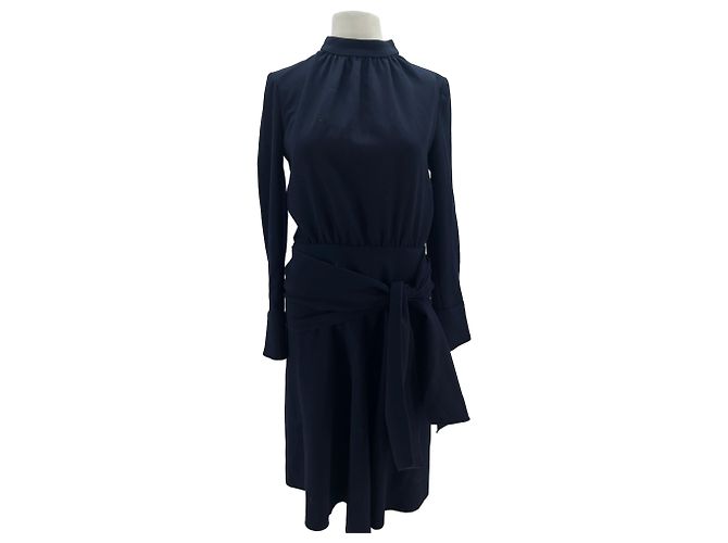 Ba&Sh Abito a maniche lunghe blu scuro Blu navy