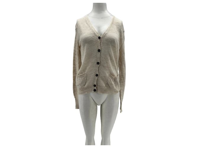 Isabel Marant Etoile Cardigan Beige Leinen