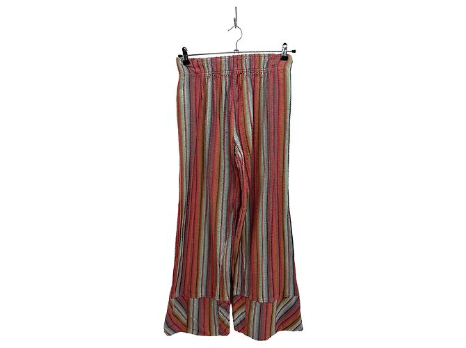 Free People Pantalone a righe multicolore