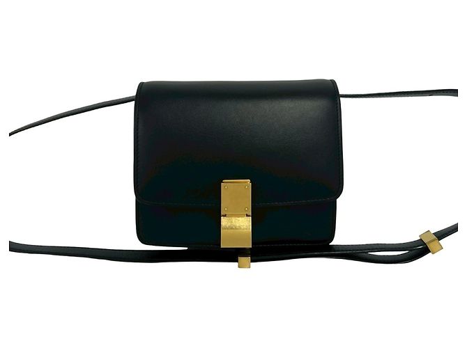 Céline CELINE Mini borsa a tracolla in pelle Classic Box Nero