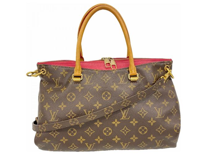 Borsa Louis Vuitton Monogram Pallas MM Marrone