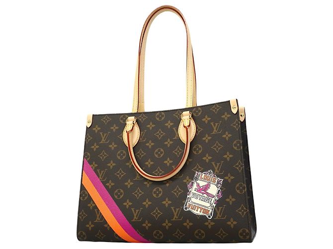 Bolso Tote Louis Vuitton Monogram OnTheGo MM Castaño