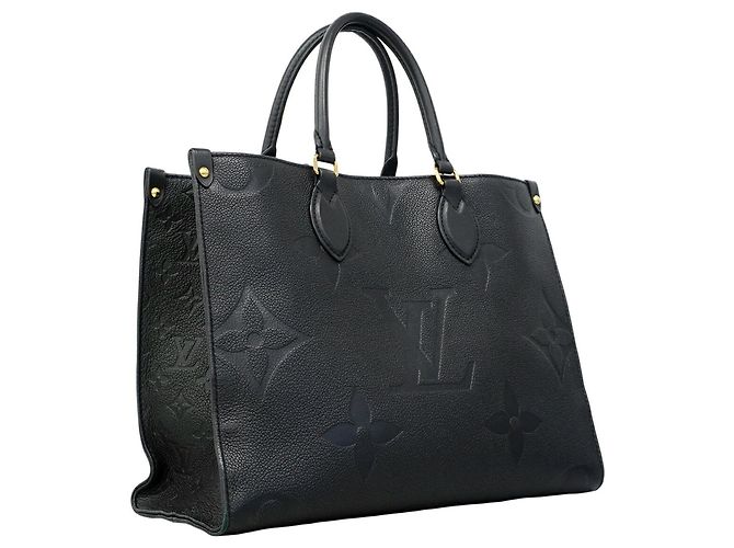 Bolsa Tote Louis Vuitton Monogram Empreinte OnTheGo MM Preto
