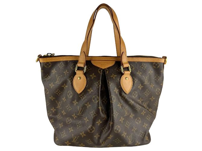 Sac à main Louis Vuitton Monogram Palermo PM Marron Monogramme