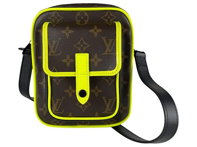 Sac à l'épaule Louis Vuitton Monogram Macassar Marron Jaune Monogramme