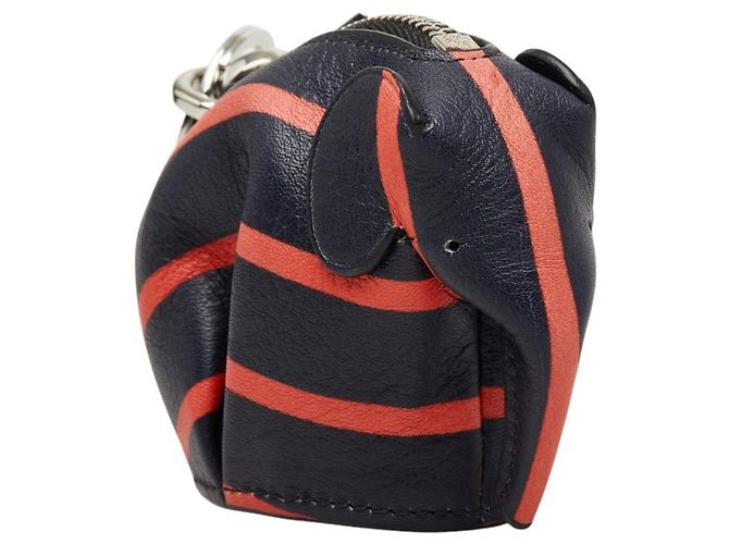 Charm per borsa elefante in pelle Loewe Rosso Blu navy
