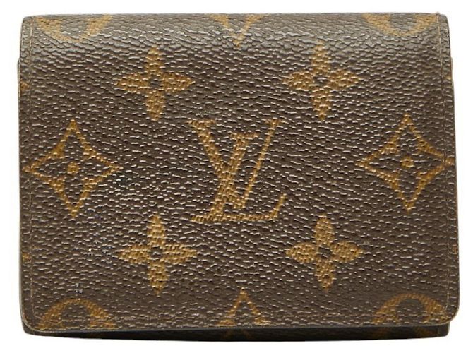 Louis Vuitton Monogram Kartenetui Braun