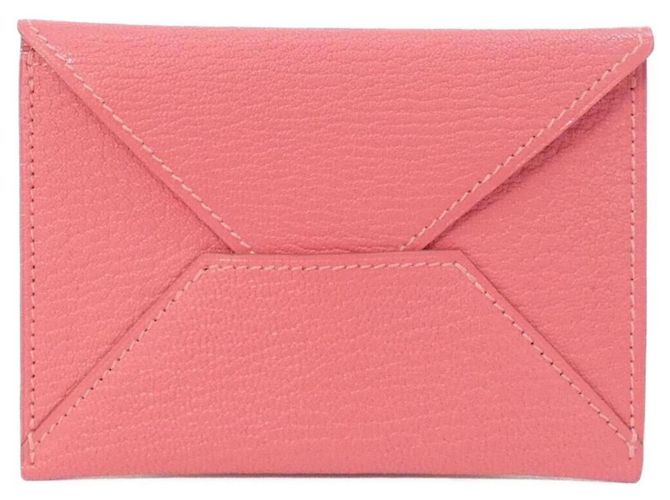 Hermès Hermes Envelope MM 032790CA Kartenetui Pink