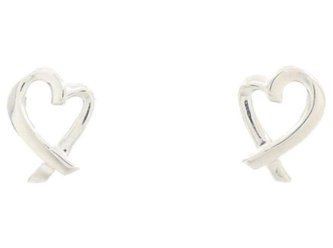 Tiffany & Co Mini orecchini a lobo Tiffany Loving Heart Argento