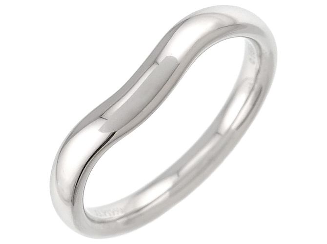 Anel de banda curva Tiffany & Co. em platina
