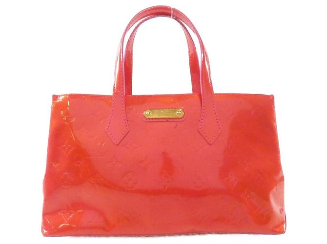 Louis Vuitton Vernis Wilshire PM Handtasche Pink