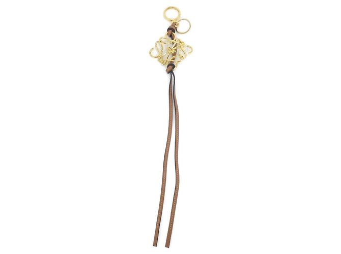 Charm per borsa Loewe in pelle di vitello dorata D'oro