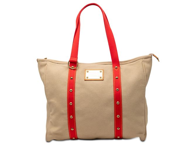 Louis Vuitton Beige Antigua Cabas GM Bege
