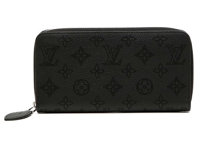 Cartera Zippy Monogram Mahina negra Louis Vuitton Negro