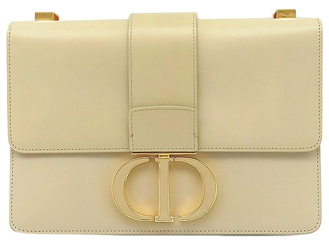 Bolsa 30 Montaigne em couro branco Dior Fora de branco