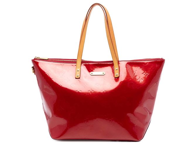 Louis Vuitton Red Monogram Vernis Bellevue GM Rosso